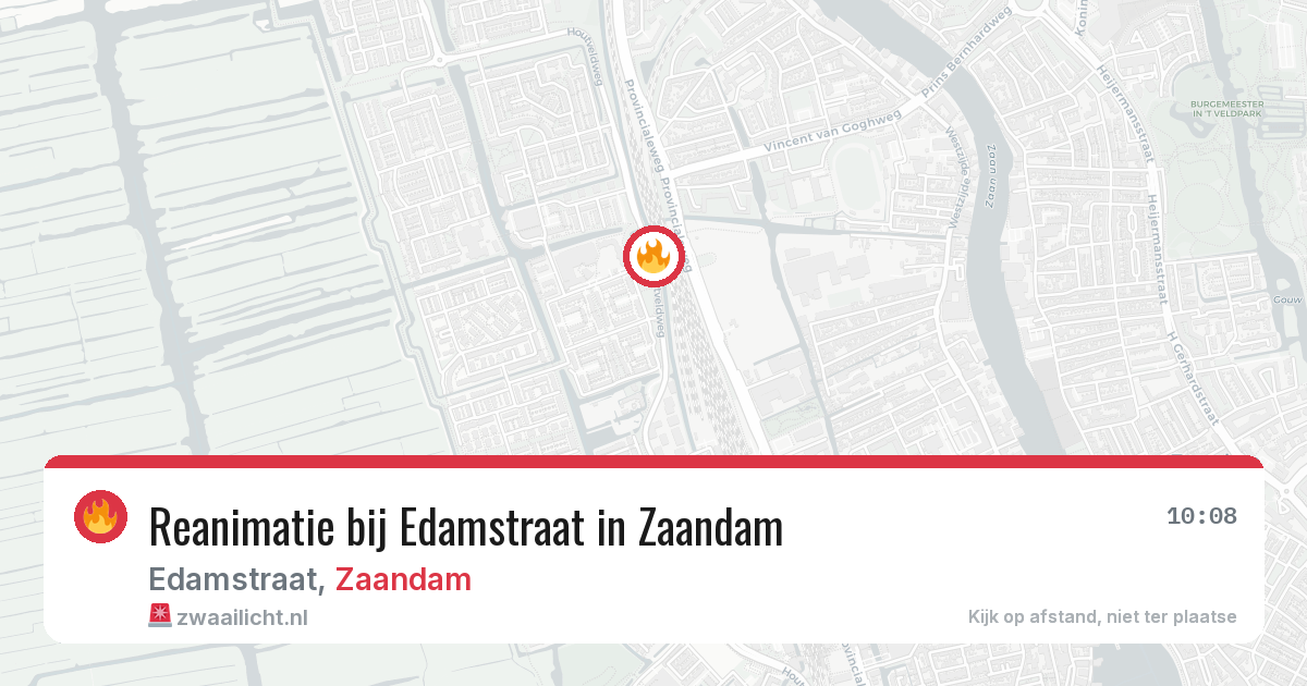 Reanimatie bij Edamstraat in Zaandam — 21 apr 2026