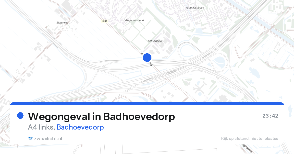 Wegongeval in Badhoevedorp — 26 aug 2026