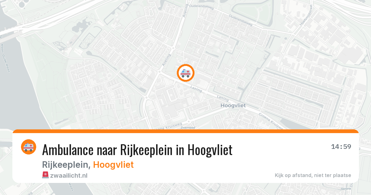Ambulance naar Rijkeeplein in Hoogvliet — 9 jun 2026