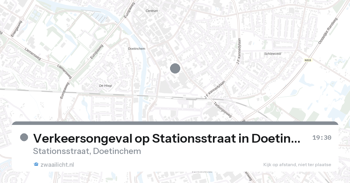 Verkeersongeval op Stationsstraat in Doetinchem — 9 jul 2026