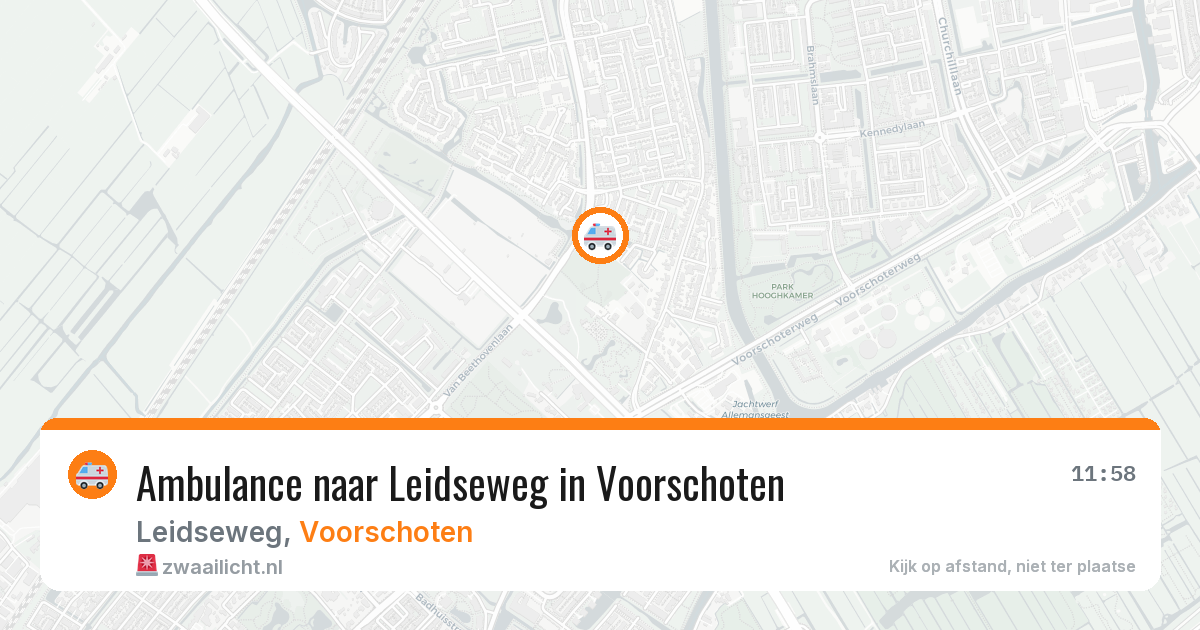Ambulance naar Leidseweg in Voorschoten — 12 aug 2026