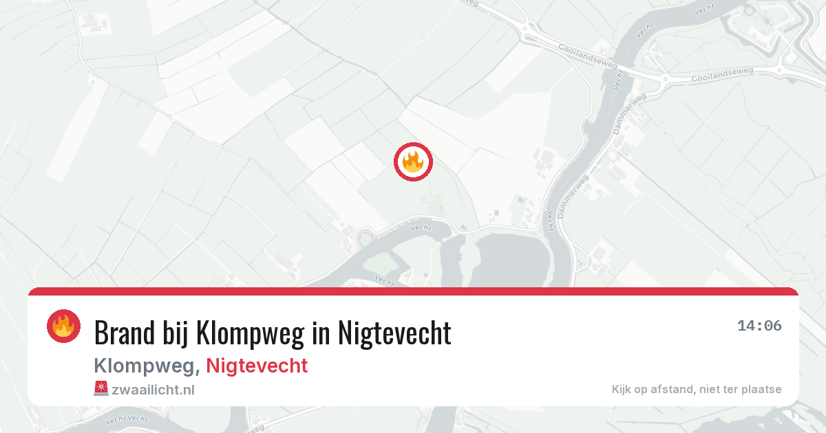 Brand bij Klompweg in Nigtevecht — 24 jul 2026