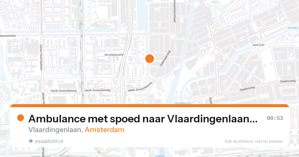 Ambulance met spoed naar Vlaardingenlaan in Amsterdam — 6 feb 2026