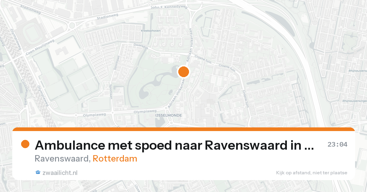 Ambulance met spoed naar Ravenswaard in Rotterdam — 7 feb 2026