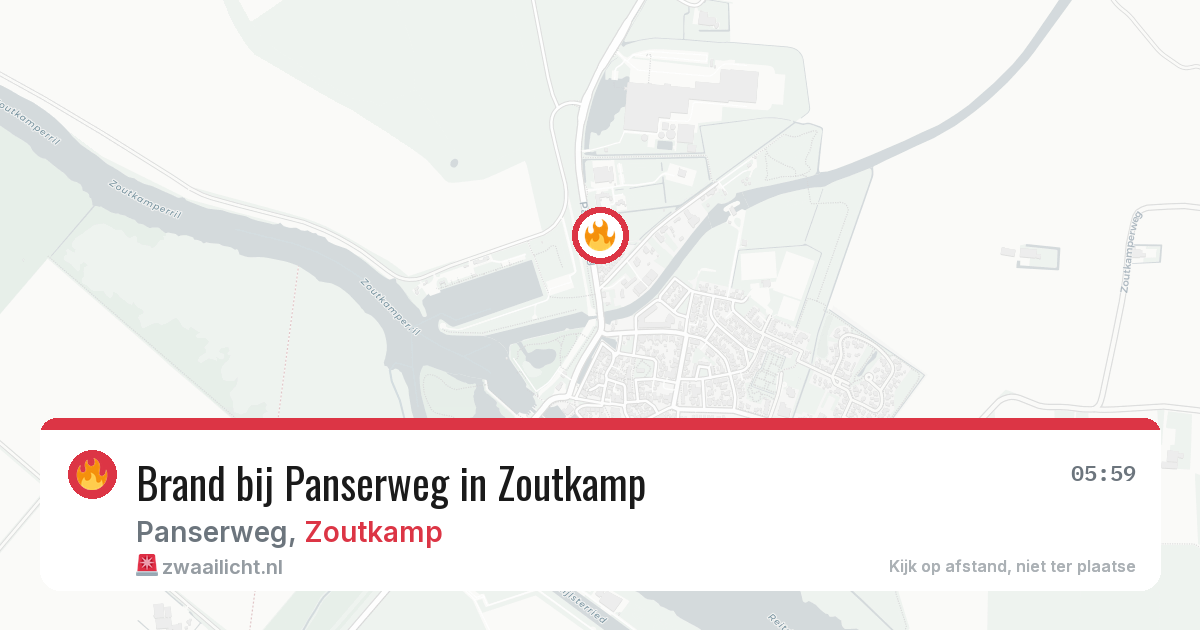 Brand bij Panserweg in Zoutkamp — 27 jul 2026