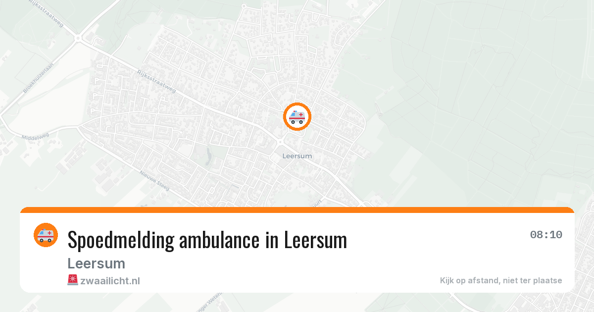Spoedmelding ambulance in Leersum — 23 apr 2026