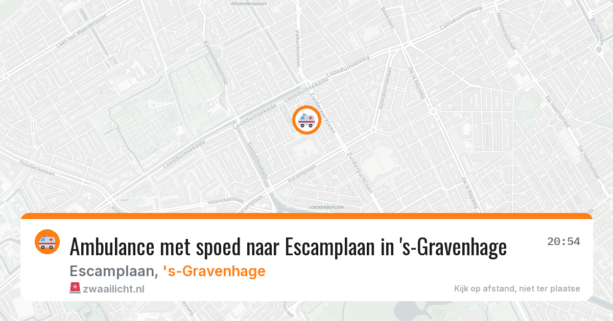 Ambulance met spoed naar Escamplaan in 's-Gravenhage — 28 jan 2026