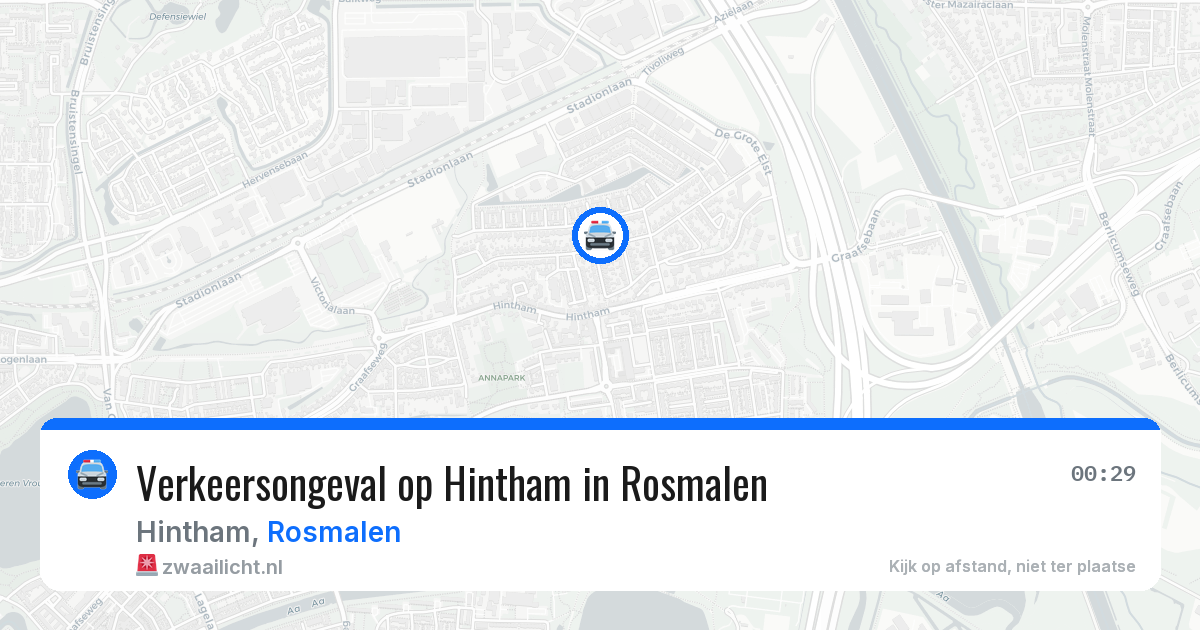 Verkeersongeval op Hintham in Rosmalen — 22 mei 2026