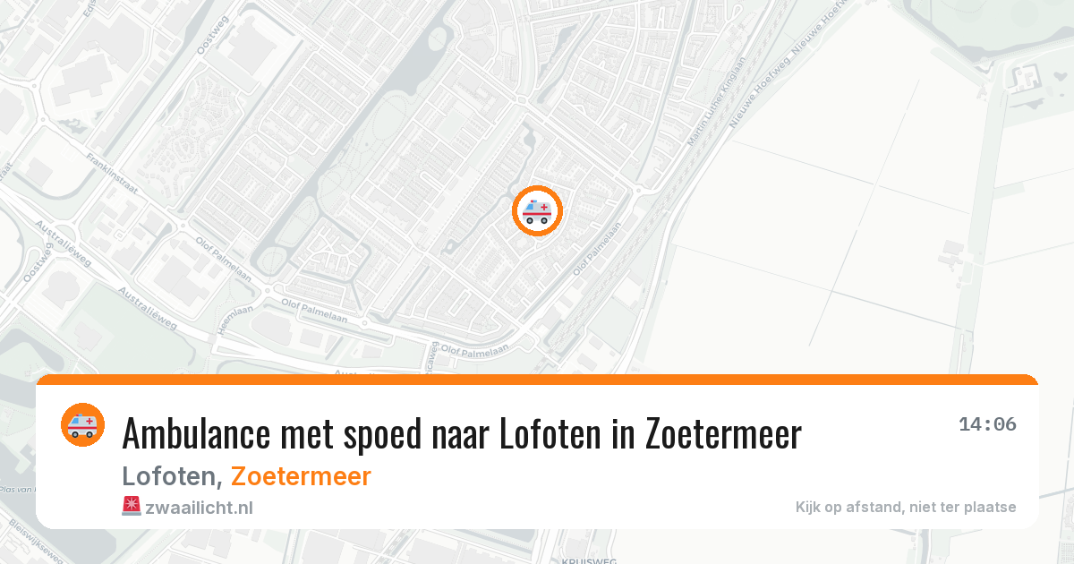 Ambulance met spoed naar Lofoten in Zoetermeer — 30 jun 2026