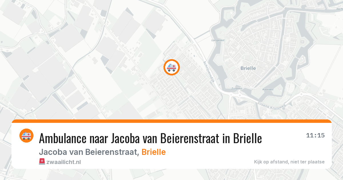 Ambulance naar Jacoba van Beierenstraat in Brielle — 6 aug 2026