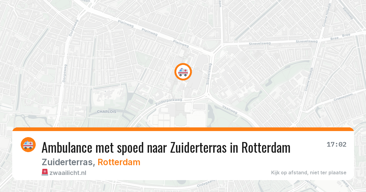Ambulance met spoed naar Zuiderterras in Rotterdam — 22 apr 2026