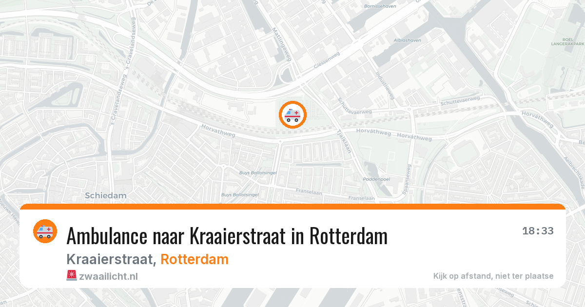 Ambulance naar Kraaierstraat in Rotterdam — 16 mrt 2026