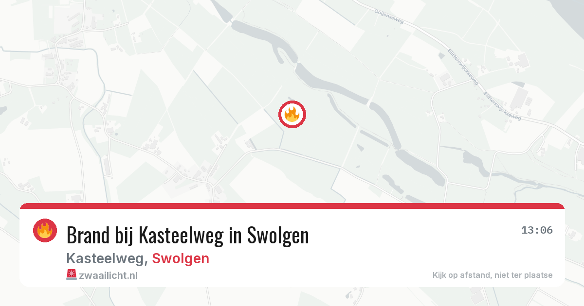 Brand bij Kasteelweg in Swolgen — 30 mei 2026