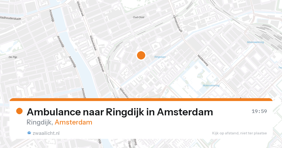Ambulance naar Ringdijk in Amsterdam — 27 aug 2026