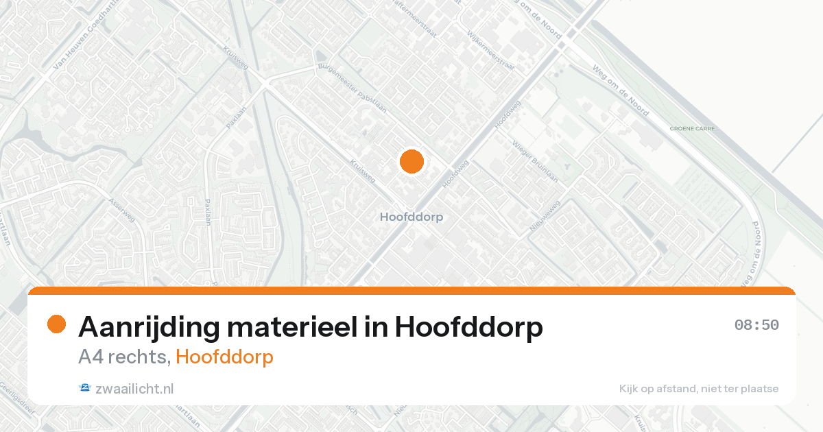 Aanrijding materieel in Hoofddorp — 7 feb 2026