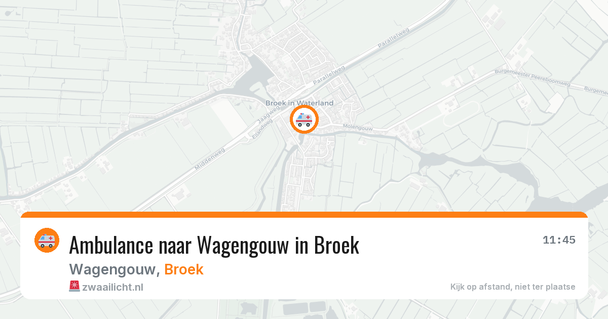 Ambulance naar Wagengouw in Broek — 19 mrt 2026