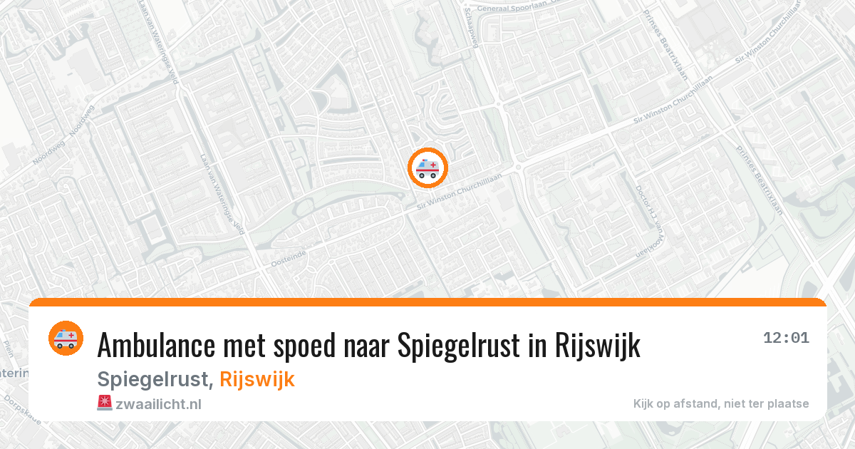 Ambulance met spoed naar Spiegelrust in Rijswijk — 26 mei 2026