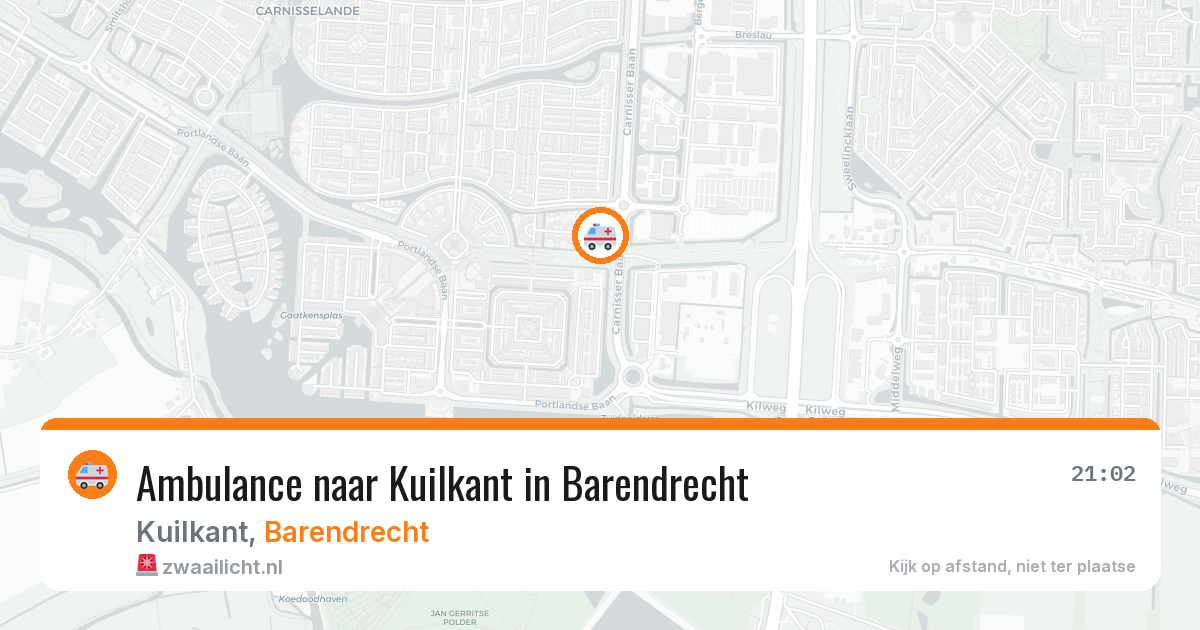 Ambulance naar Kuilkant in Barendrecht — 30 mei 2026
