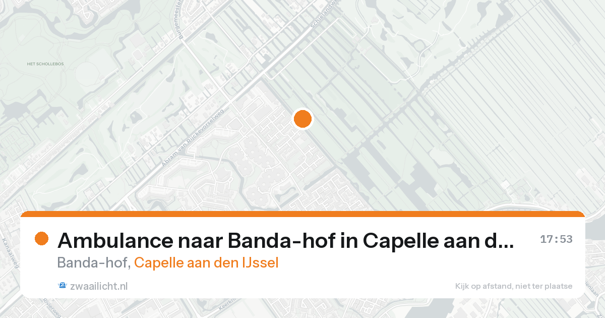 Ambulance naar Banda-hof in Capelle aan den IJssel — 19 aug 2026
