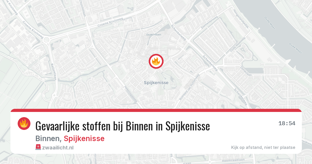 Gevaarlijke stoffen bij Binnen in Spijkenisse — 3 aug 2026