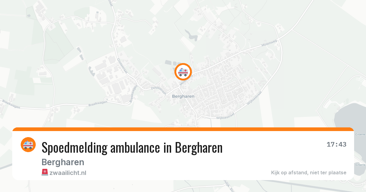 Spoedmelding ambulance in Bergharen — 2 apr 2026
