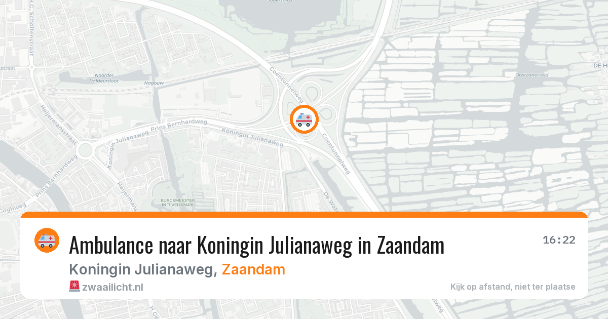Ambulance naar Koningin Julianaweg in Zaandam — 1 jul 2026