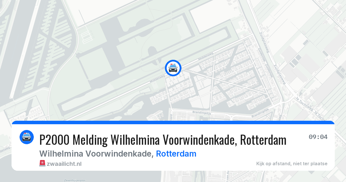 P2000 Melding Wilhelmina Voorwindenkade, Rotterdam — 23 apr 2026