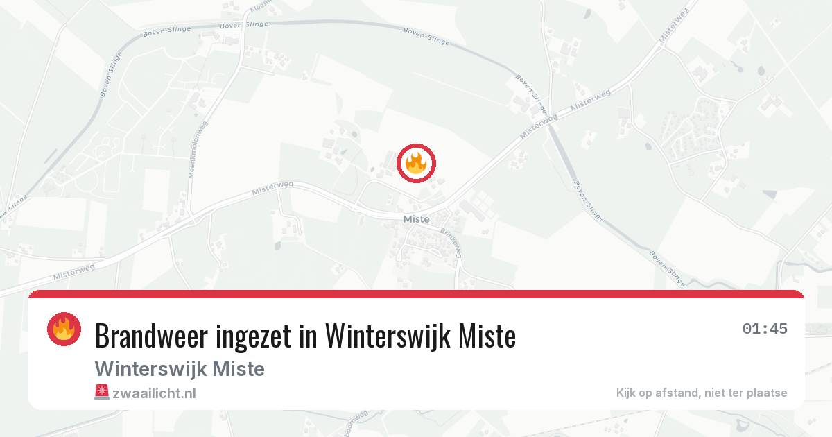 Brandweer ingezet in Winterswijk Miste — 31 jan 2026 | 🚨 Zwaailicht.nl