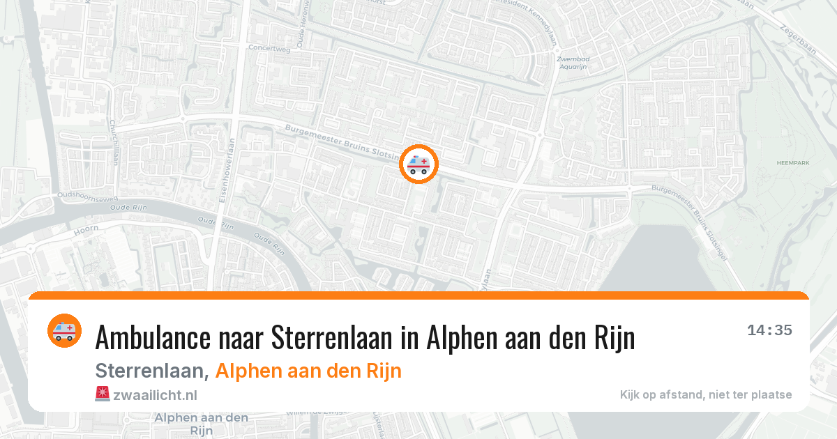 Ambulance naar Sterrenlaan in Alphen aan den Rijn — 24 mrt 2026