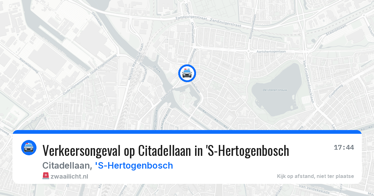 Verkeersongeval op Citadellaan in 'S-Hertogenbosch — 7 jul 2026