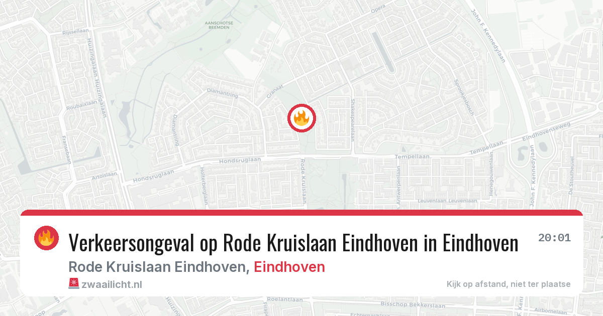 Verkeersongeval op Rode Kruislaan Eindhoven in Eindhoven — 11 jun 2026
