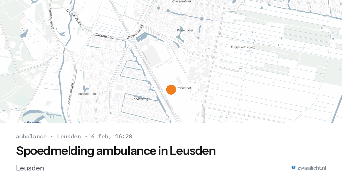 Spoedmelding ambulance in Leusden — 6 feb 2026