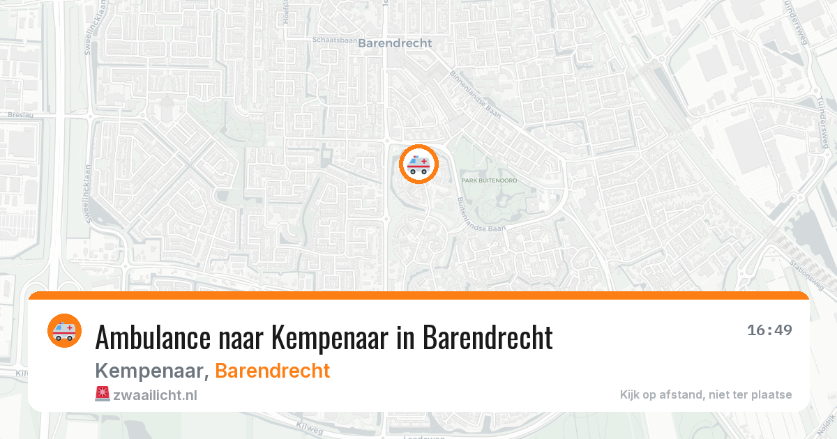 Ambulance naar Kempenaar in Barendrecht — 22 mei 2026