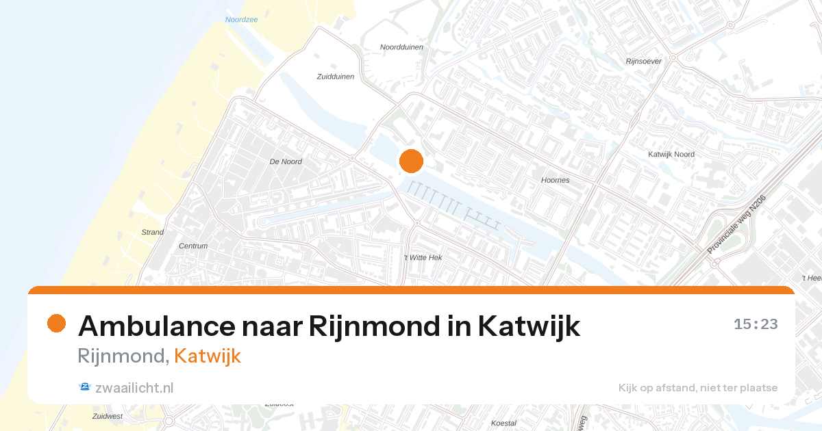 Ambulance naar Rijnmond in Katwijk — 6 jun 2026