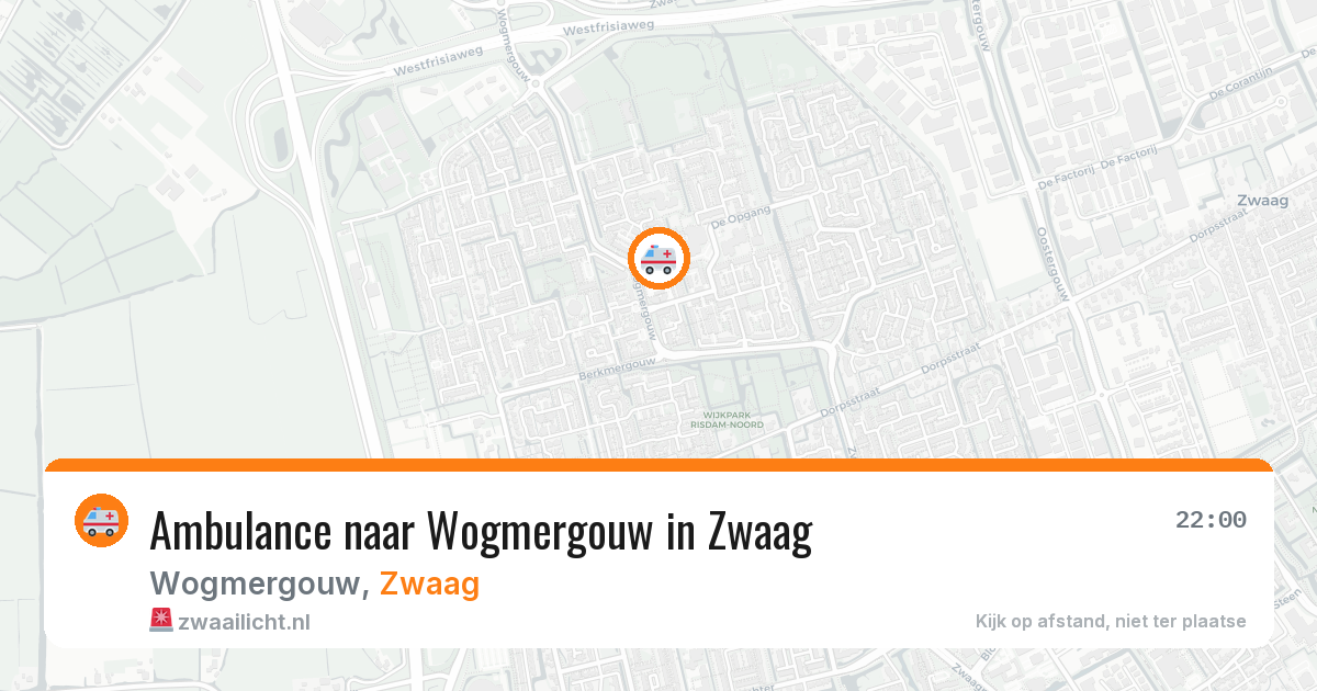 Ambulance naar Wogmergouw in Zwaag — 13 mei 2026