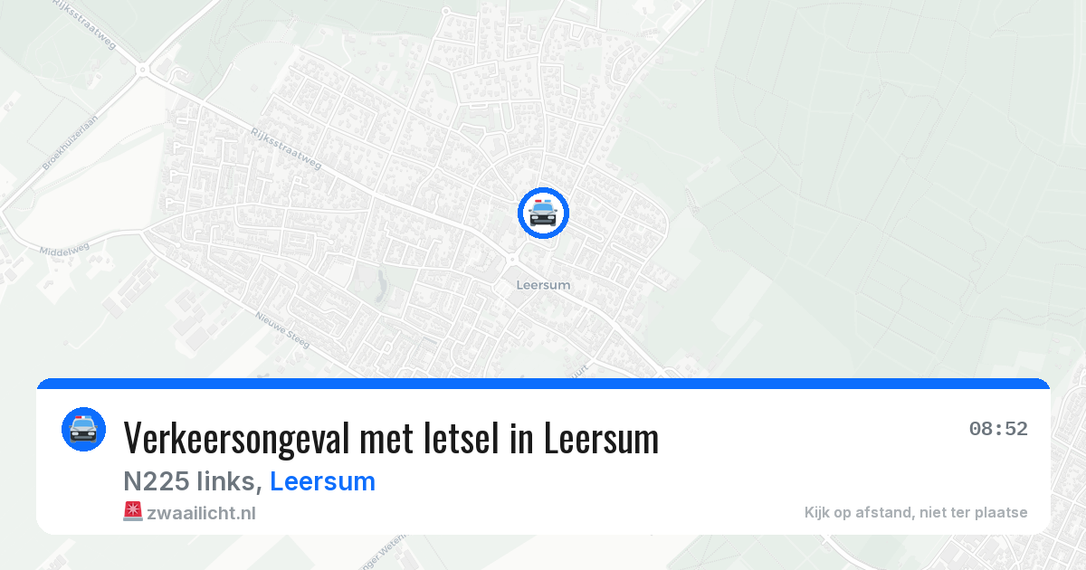Verkeersongeval met letsel in Leersum — 19 mei 2026