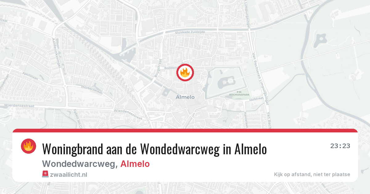 Woningbrand aan de Wondedwarcweg in Almelo — 30 jun 2026