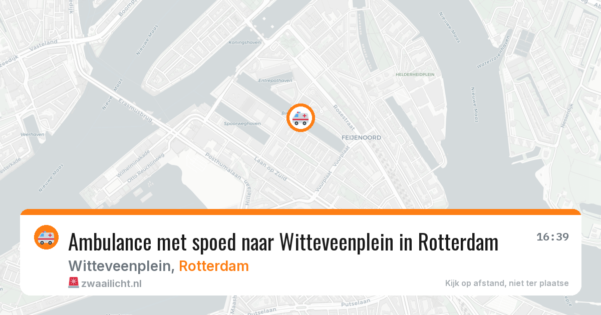 Ambulance met spoed naar Witteveenplein in Rotterdam — 24 jun 2026
