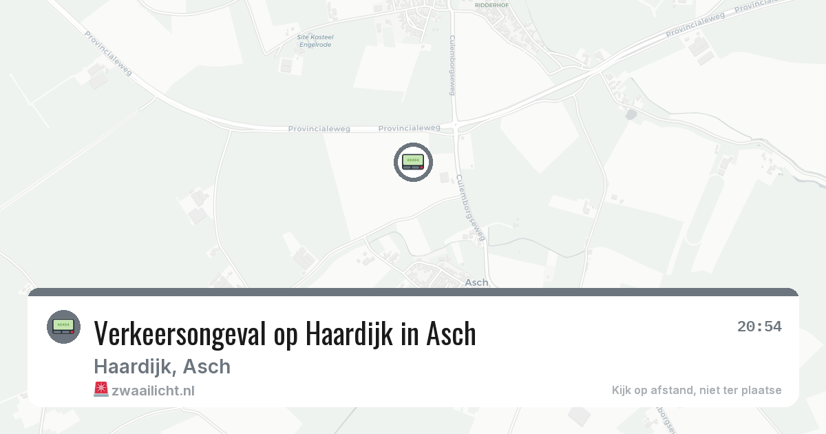 Verkeersongeval op Haardijk in Asch — 29 mei 2026