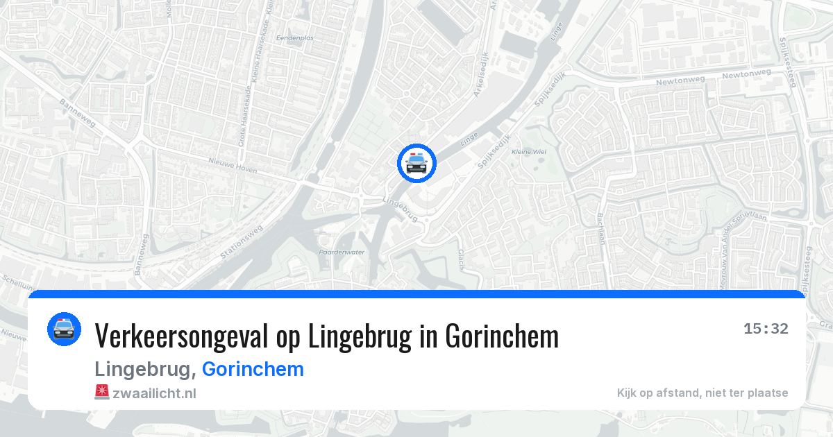 Verkeersongeval op Lingebrug in Gorinchem — 20 jun 2026