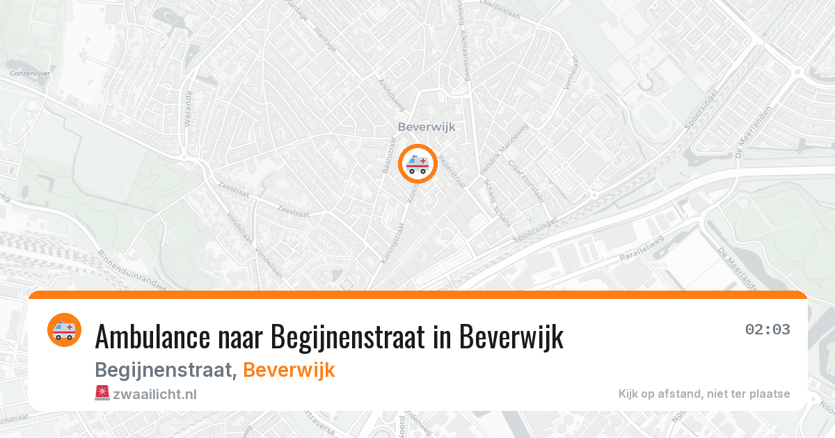 Ambulance naar Begijnenstraat in Beverwijk — 10 aug 2026