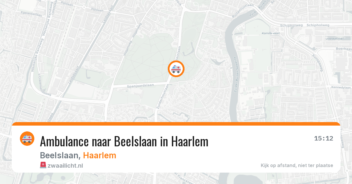Ambulance naar Beelslaan in Haarlem — 3 jun 2026