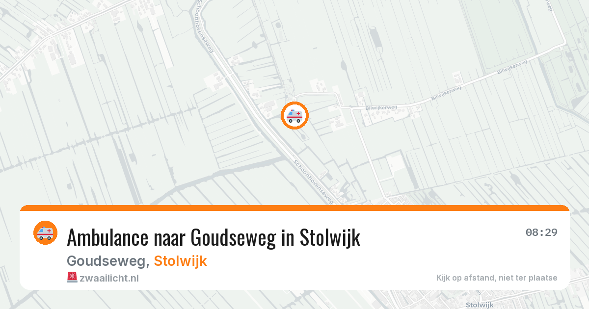 Ambulance naar Goudseweg in Stolwijk — 18 jun 2026