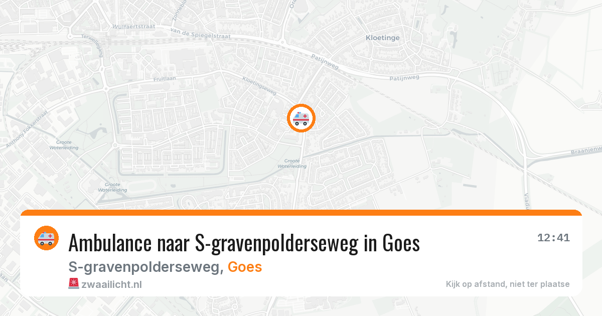 Ambulance naar S-gravenpolderseweg in Goes — 17 mrt 2026