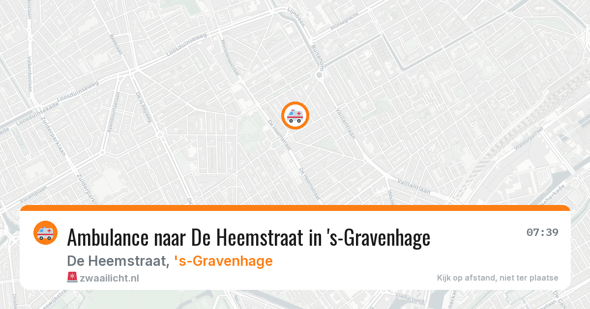 Ambulance naar De Heemstraat in 's-Gravenhage — 29 jan 2026