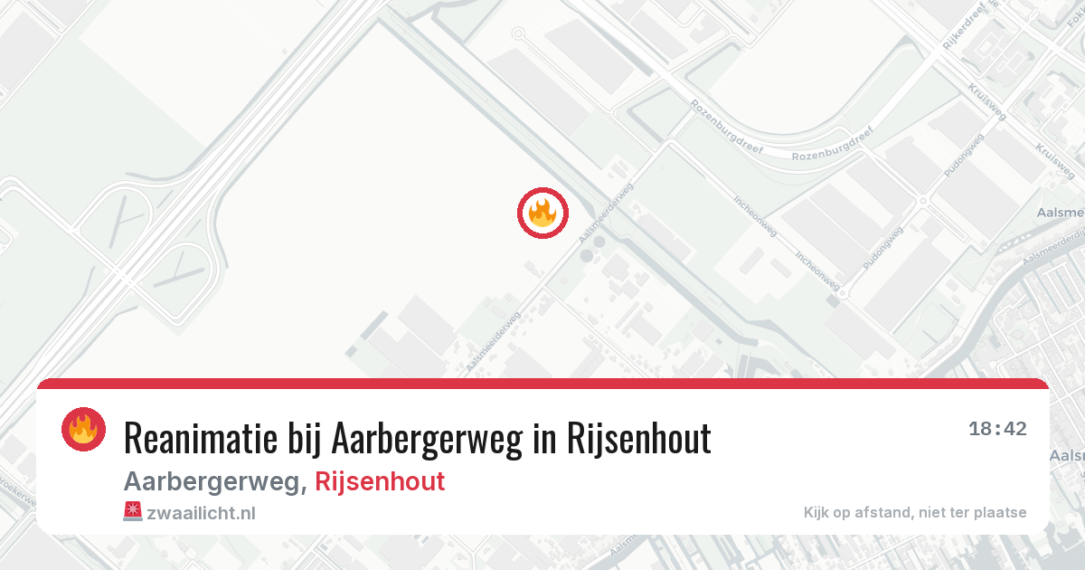 Reanimatie bij Aarbergerweg in Rijsenhout — 22 jun 2026
