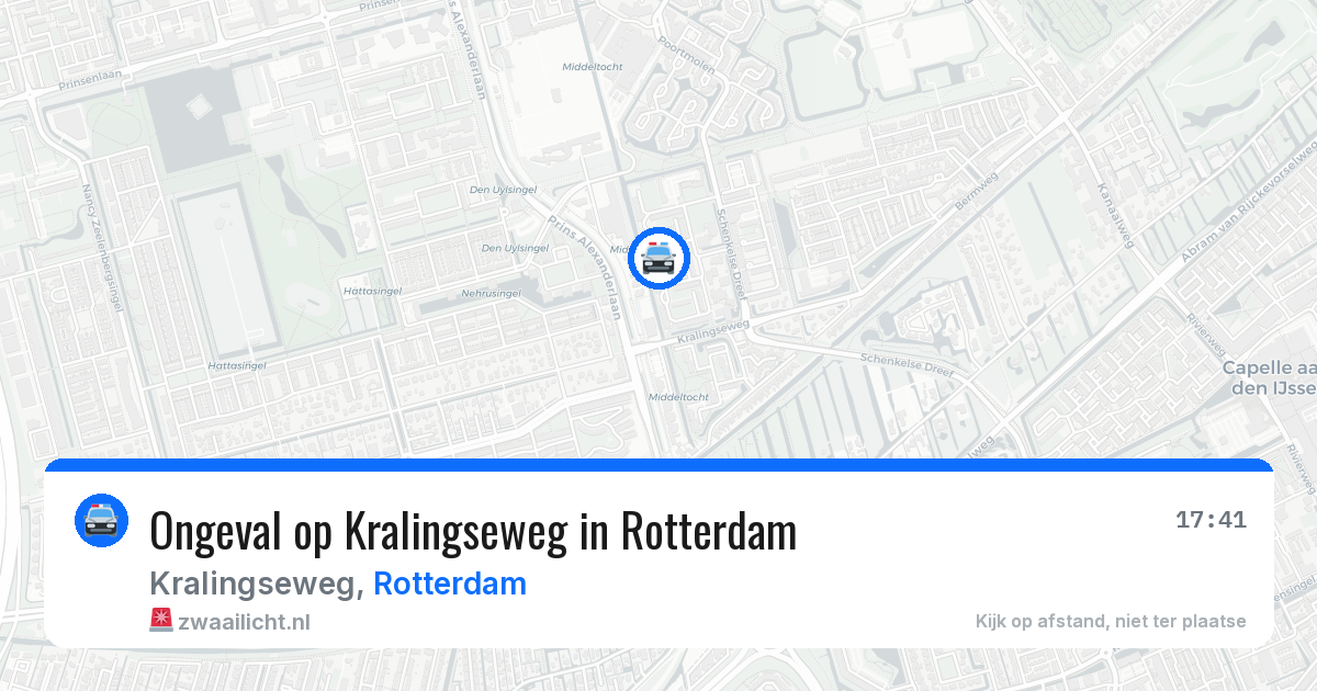 Ongeval op Kralingseweg in Rotterdam — 9 apr 2026