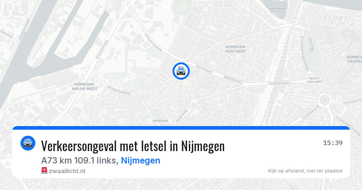 Verkeersongeval met letsel in Nijmegen — 20 mei 2026