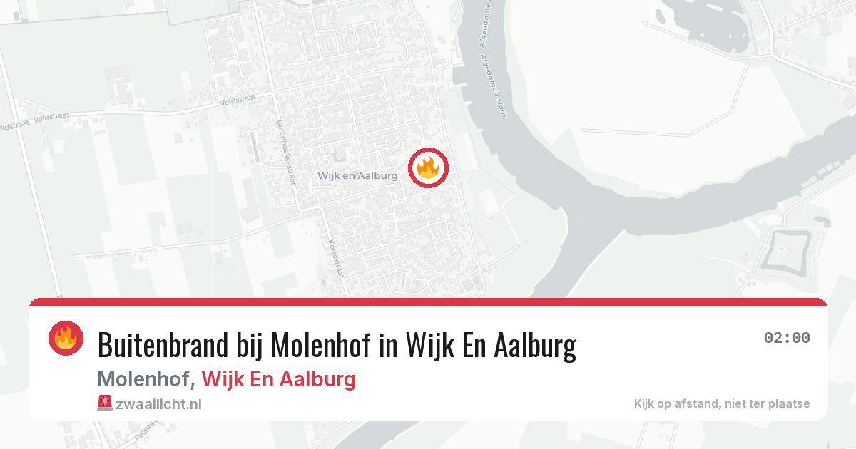 Buitenbrand bij Molenhof in Wijk En Aalburg — 15 mei 2026