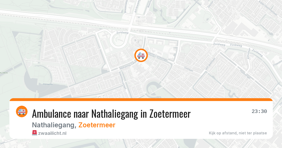 Ambulance naar Nathaliegang in Zoetermeer — 11 jul 2026